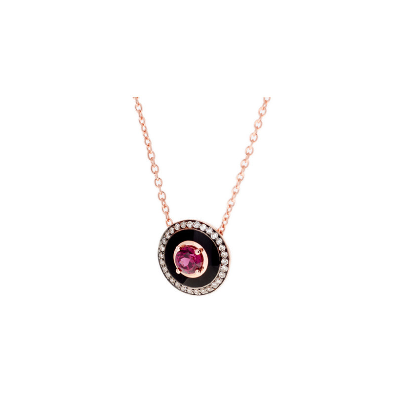 selim mouzannar Mina Pendentif noirRhodolite - Diamants