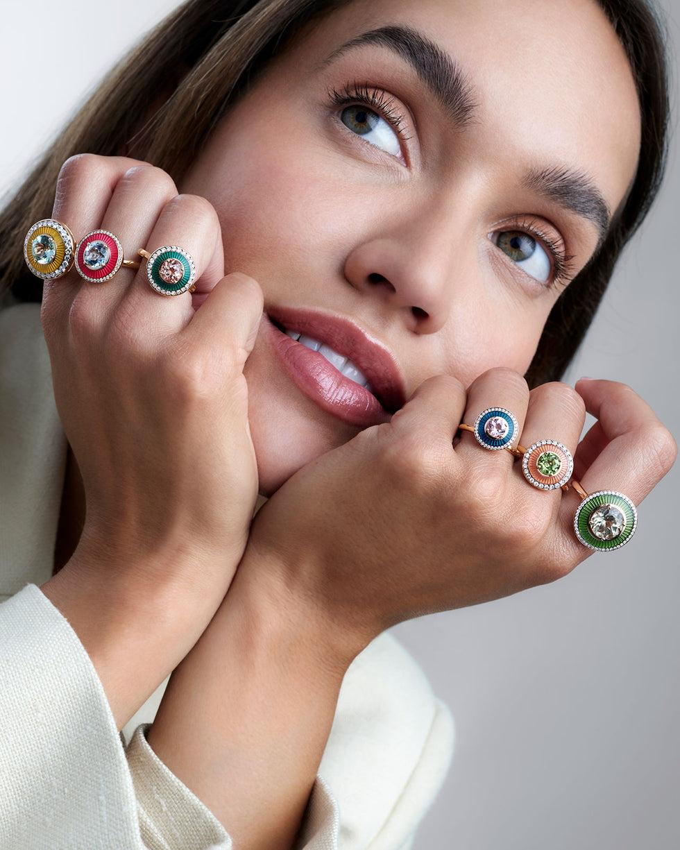 Selim Mouzannar Mina Petrol BagueMorganite - Diamants