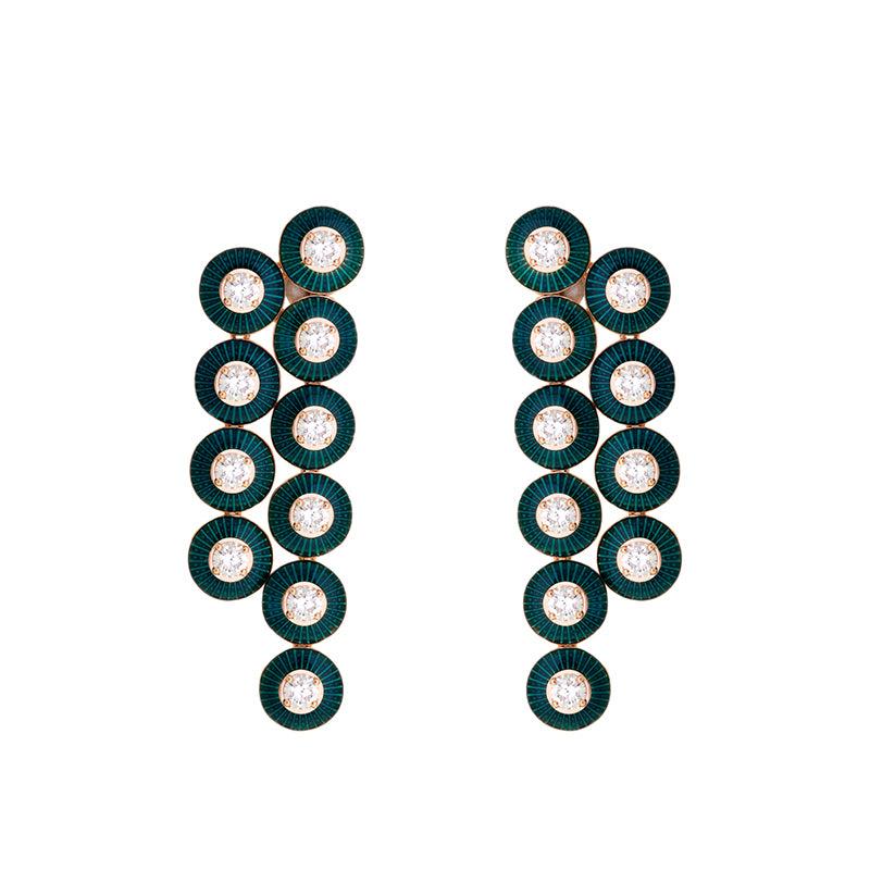 selim mouzannar Mina Pétrole Boucles D'oreillesDiamants