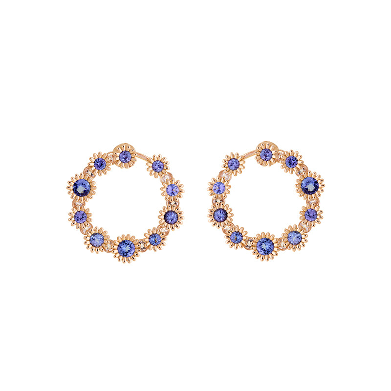 selim mouzannar Poppy Boucles D'oreilleTanzanites - Morganites