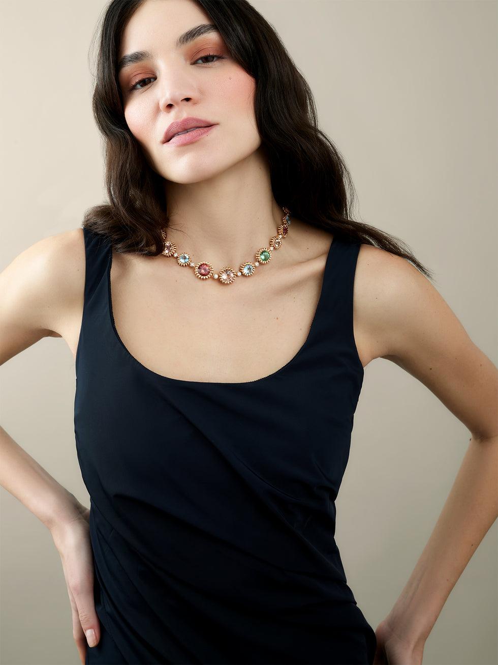 Selim Mouzannar Poppy CollierTourmalines - Aigues-marines - Morganites - Diamants