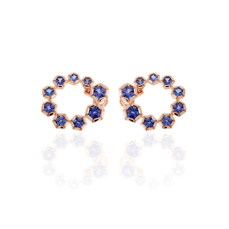 Selim Mouzannar Rose De France Boucles D'oreillesTanzanites