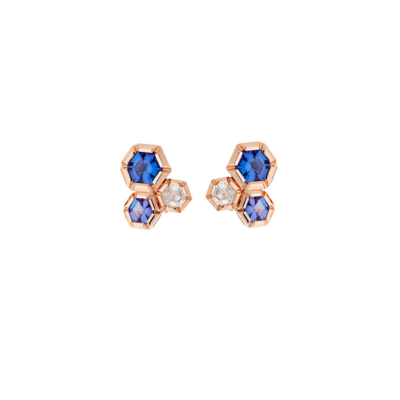 selim mouzannar Rose de France Boucles d'oreillesTanzanites - Diamants