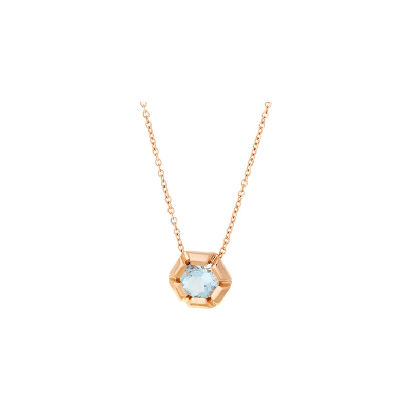 selim mouzannar Rose de France PendentifAigue-Marine