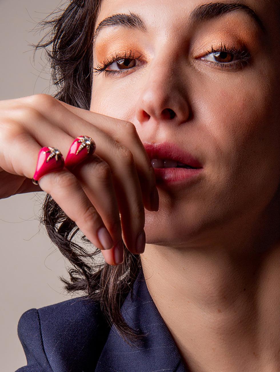 Selim Mouzannar Aïda Bague FramboiseDiamants