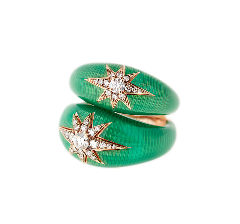 Selim Mouzannar Aïda Bague VerteDiamants