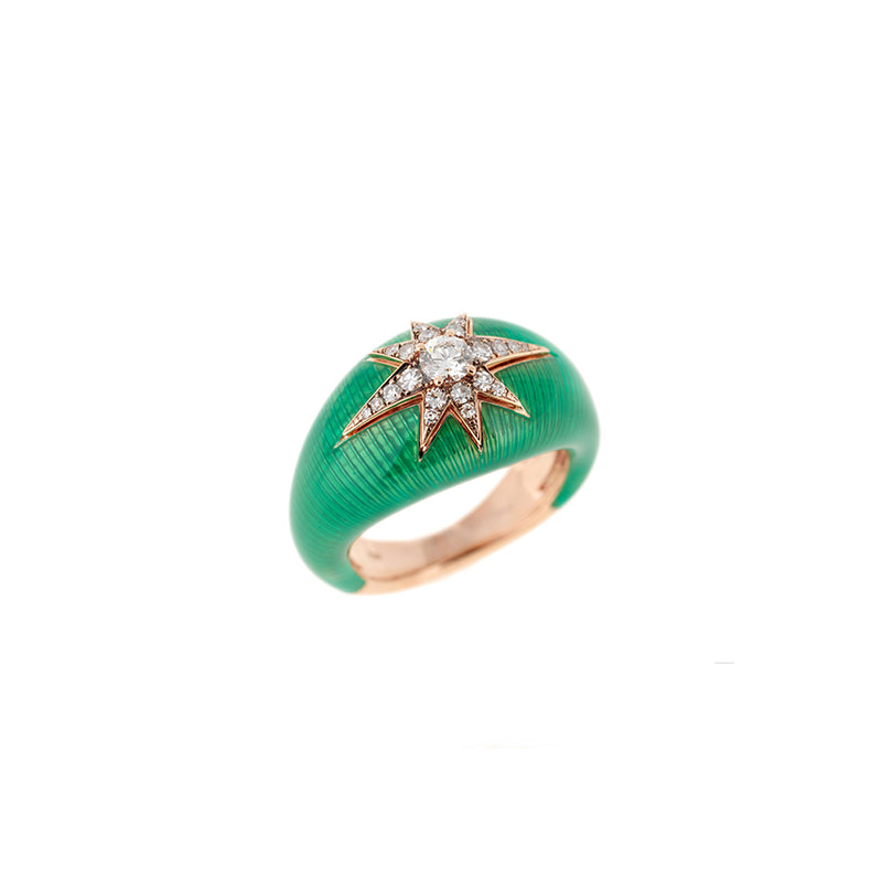 Selim Mouzannar Aïda Bague VerteDiamants