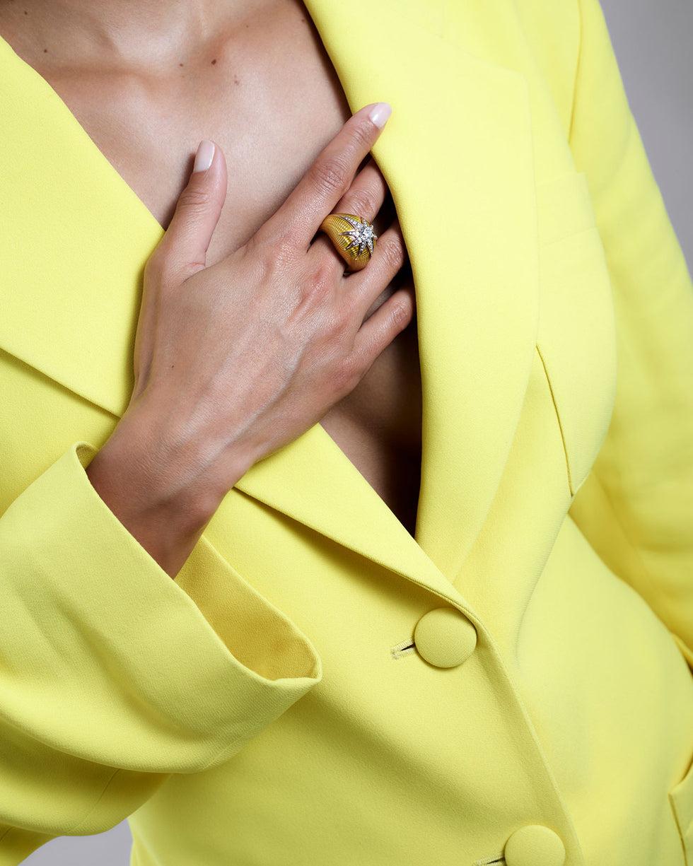 Selim Mouzannar Aïda Jaune BagueDiamants