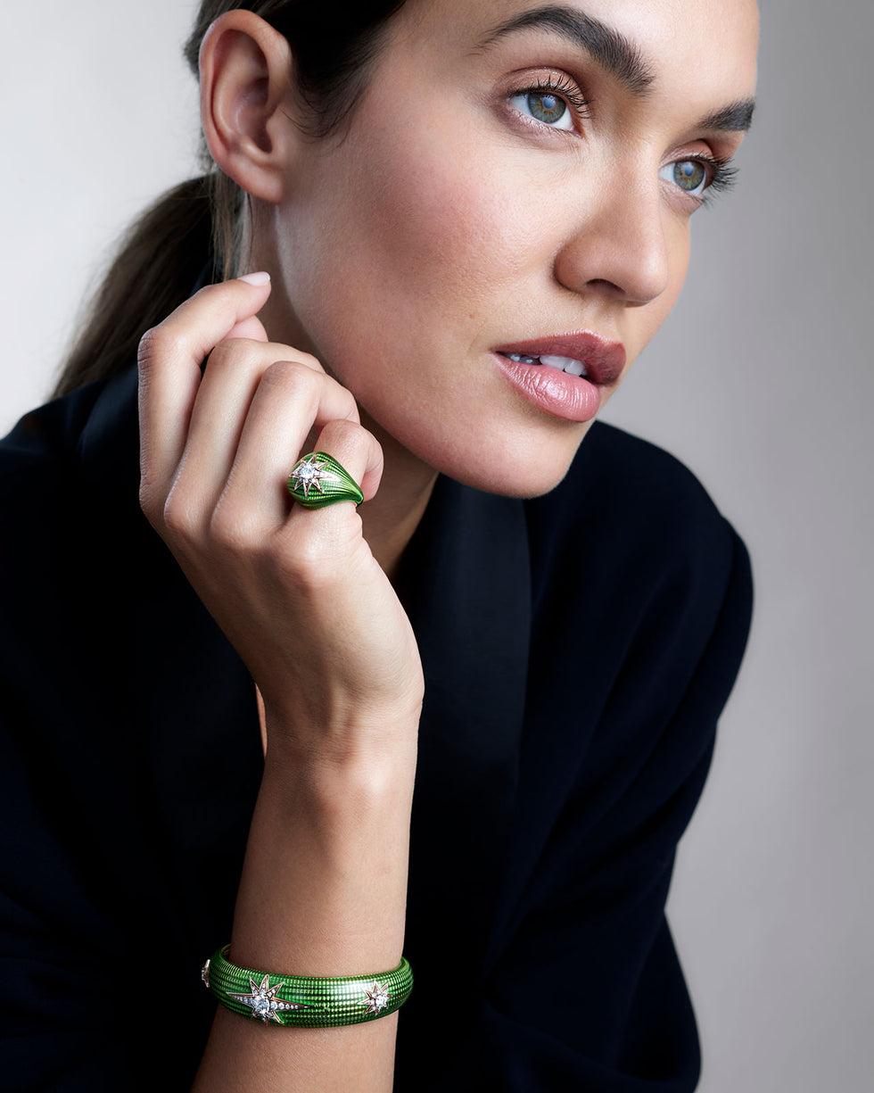 Selim Mouzannar Aïda Kiwi BraceltDiamants