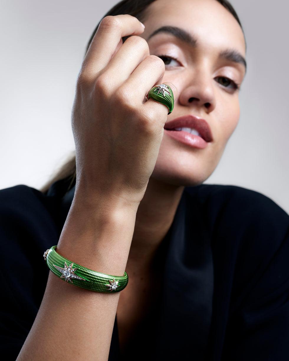 selim mouzannar Aïda Kiwi BraceltDiamants