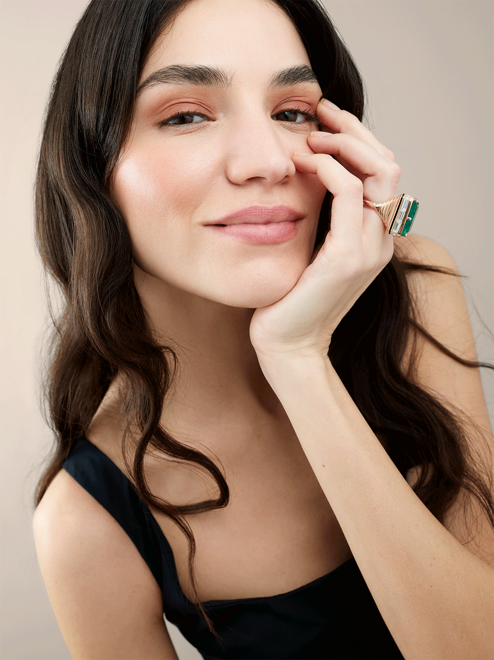 Selim Mouzannar Bague UniqueÉmeraude - Diamants