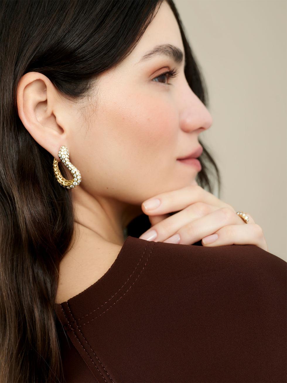 Selim Mouzannar Basilik Boucles D'oreillesDiamants