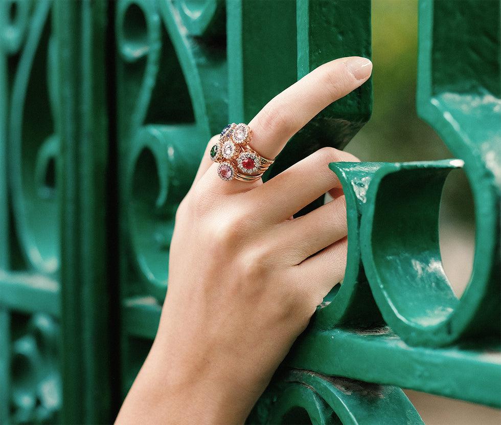 Selim Mouzannar Beirut BagueRhodolite - Diamants