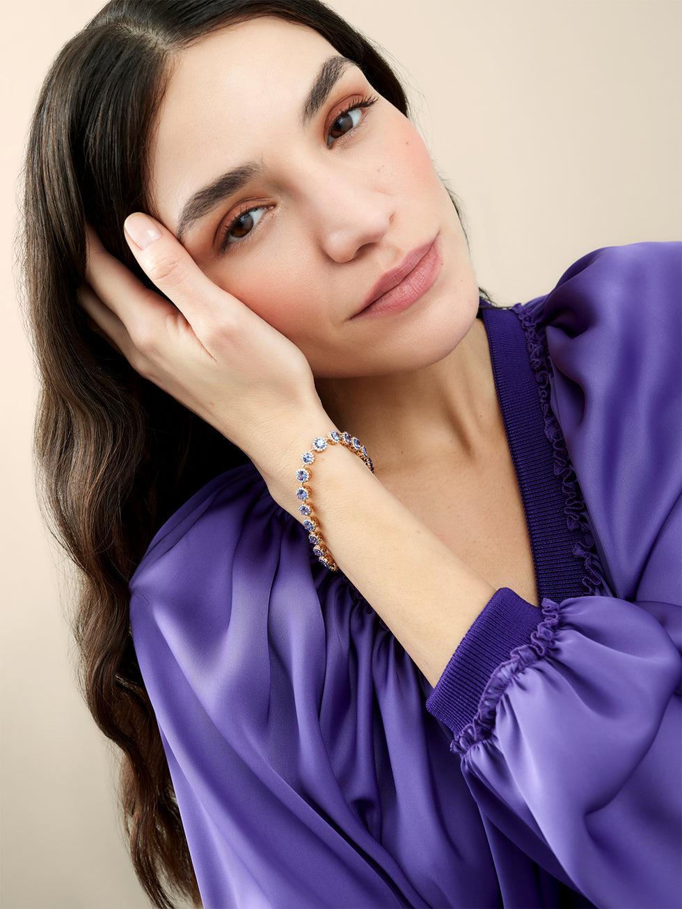 Selim Mouzannar Beirut BraceletTanzanites - Diamants