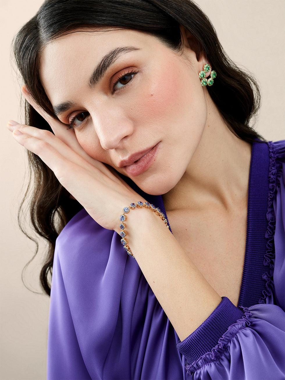 Selim Mouzannar Beirut BraceletTanzanites - Diamants