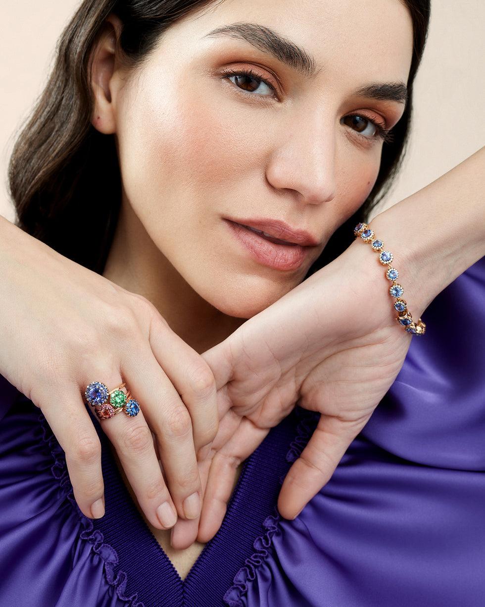 Selim Mouzannar Beirut BraceletTanzanites - Diamants