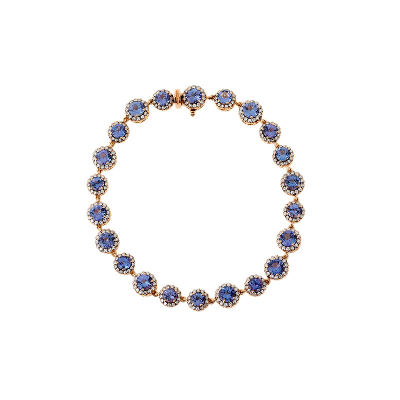 selim mouzannar Beirut BraceletTanzanites - Diamants
