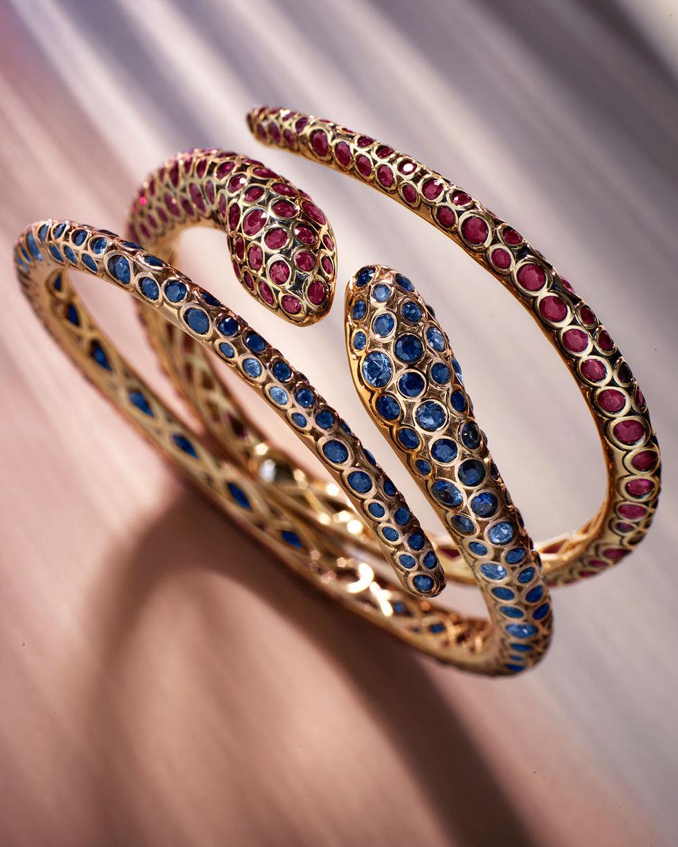 Selim Mouzannar Bracelet BasilikSaphirs Bleus