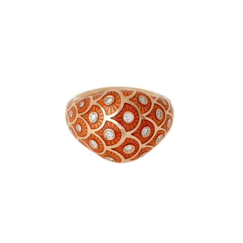 Selim Mouzannar Fish For Love Bague OrangeDiamants