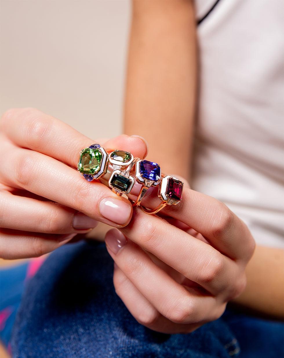 Selim Mouzannar Gemma BagueTanzanite - Diamants