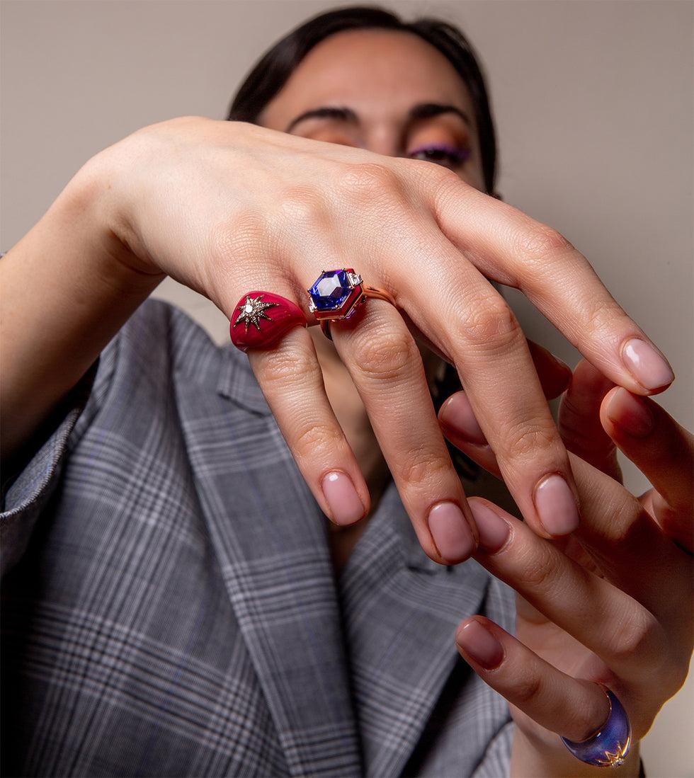 Selim Mouzannar Gemma BagueTanzanite - Diamants