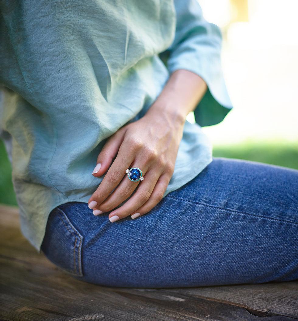 Selim Mouzannar Gemma BagueTanzanite - Diamants