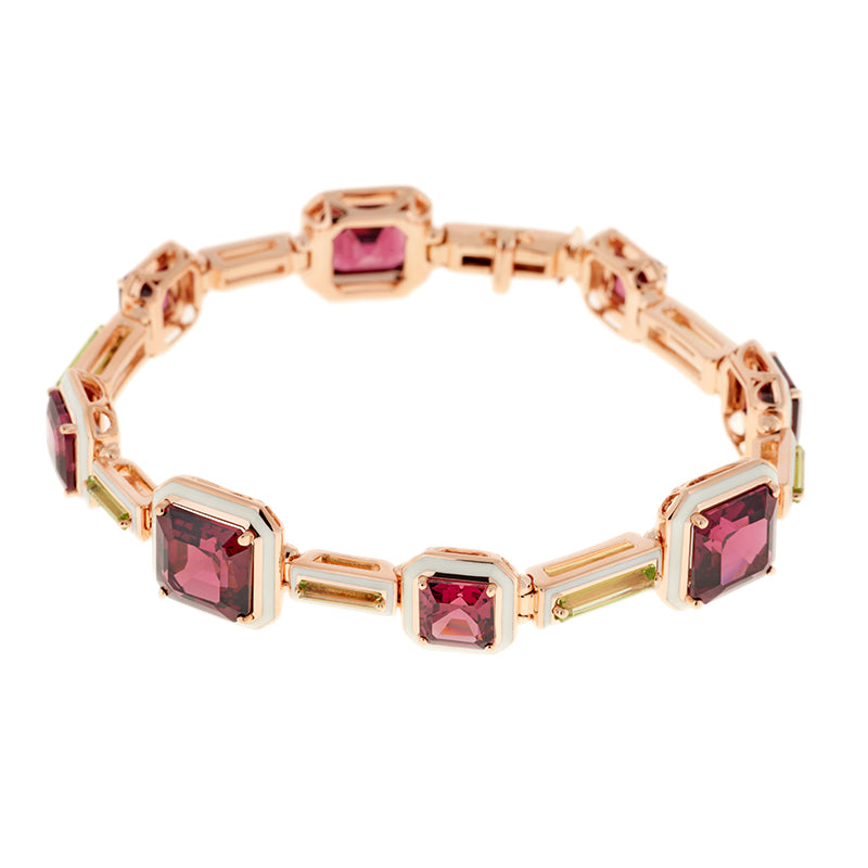 selim mouzannar Gemma BraceletRhodolites - Péridots