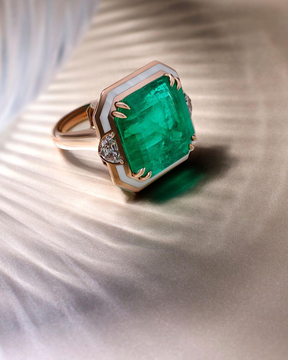 Selim Mouzannar GemmaBague - Emeraude - Diamants