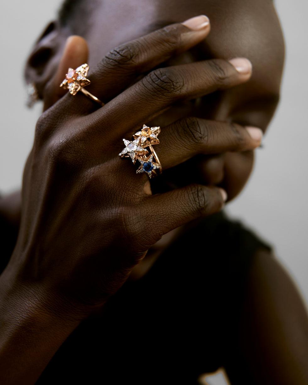 Selim Mouzannar Istanbul BagueSaphir Bleu - Diamants