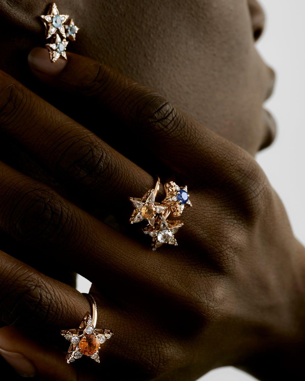 Selim Mouzannar Istanbul BagueSaphir Bleu - Diamants