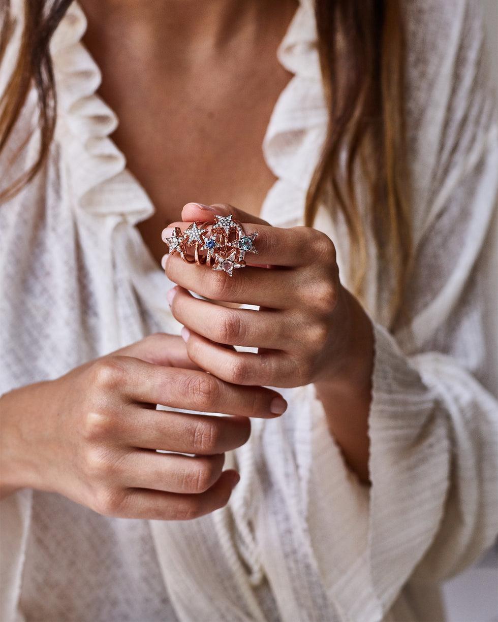 Selim Mouzannar Istanbul BagueSaphir Bleu - Diamants