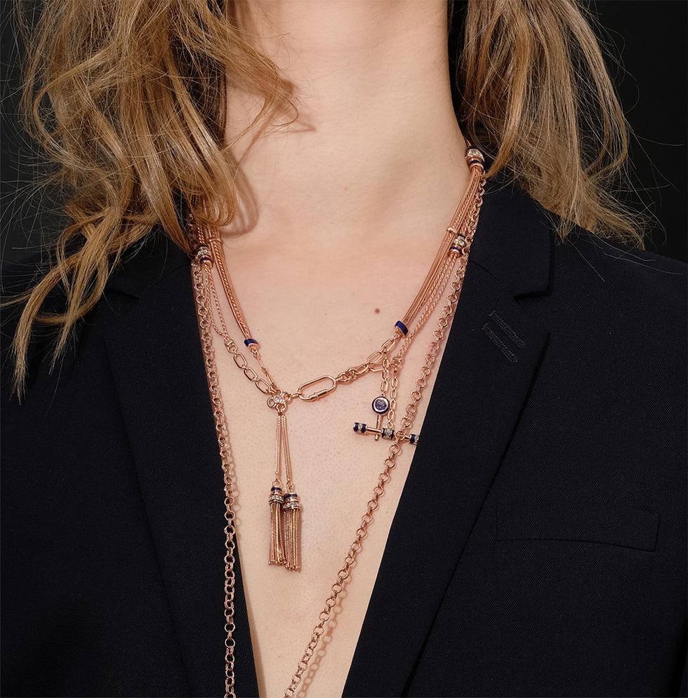 Selim Mouzannar Kastak Collier Bleu Marinediamants