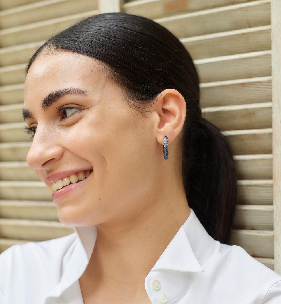 Selim Mouzannar Link Boucle D'oreilleSaphirs Bleus