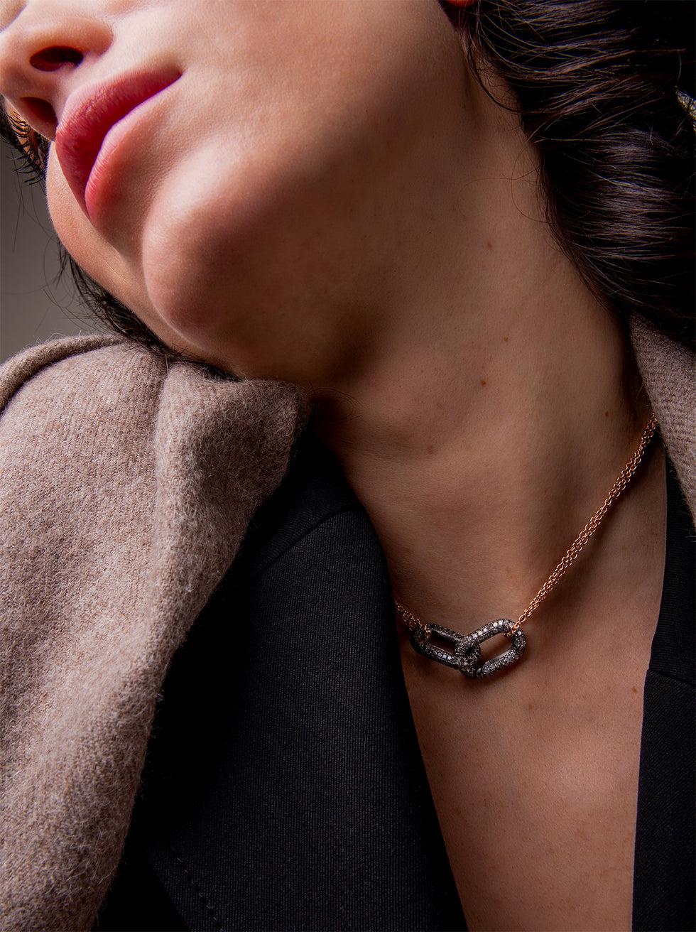 Selim Mouzannar Link FermoirDiamants Gris Glaciés