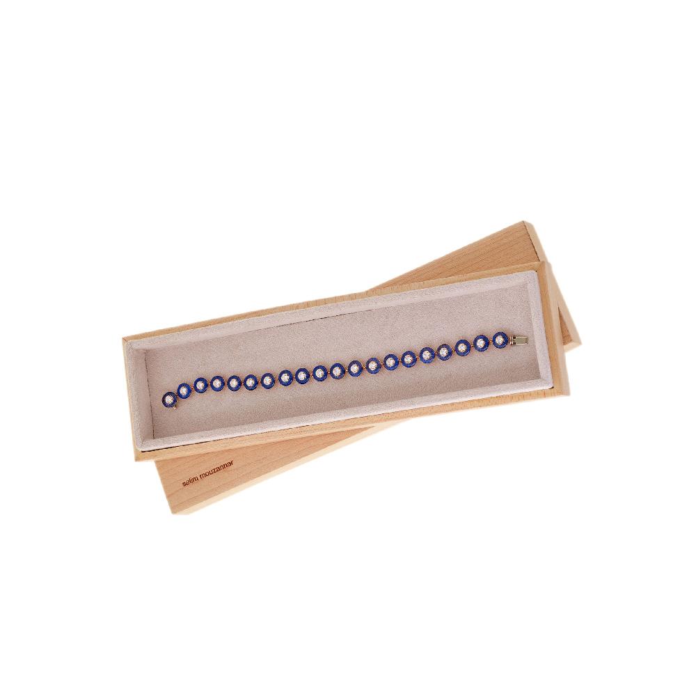 Selim Mouzannar Mina Bracelet Bleu MarineDiamants