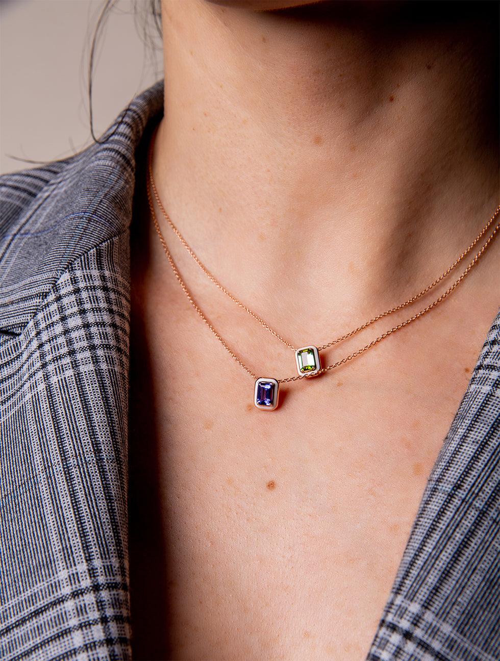 Selim Mouzannar Mina Pendentif IvoireTanzanite