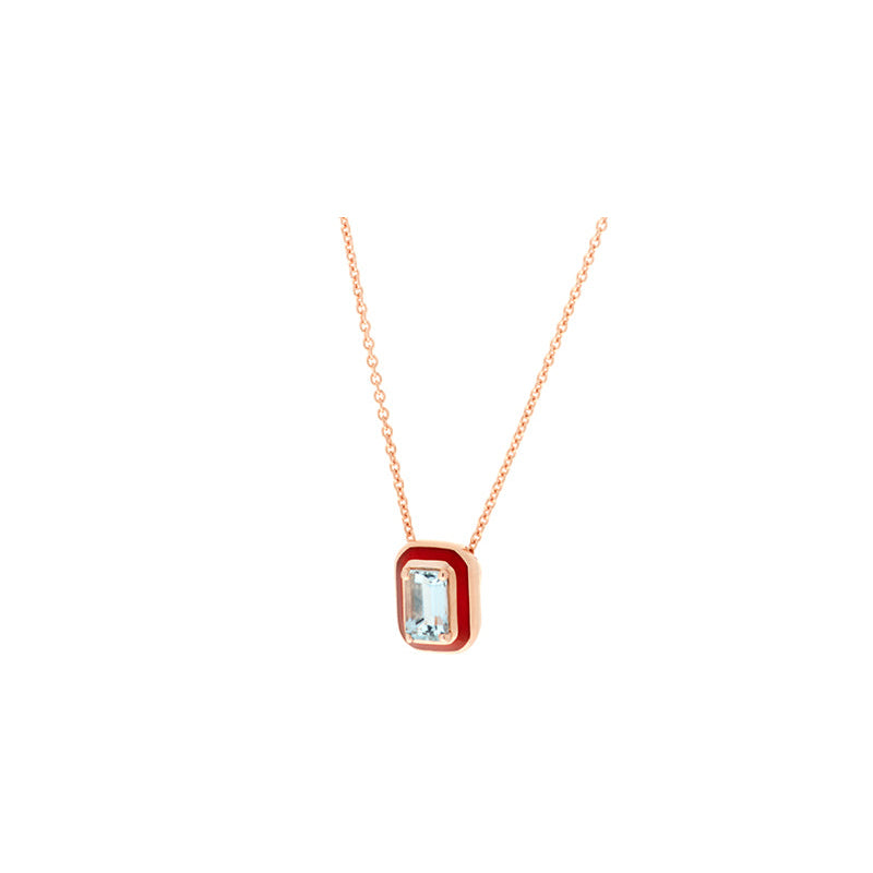 selim mouzannar Mina Pendentif OrangeAigue-Marine