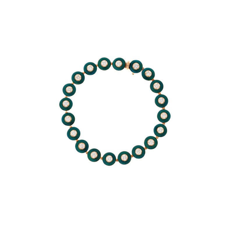 Selim Mouzannar Mina Pétrole Bracelet Diamants