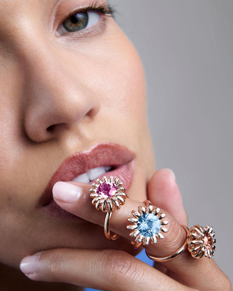 Selim Mouzannar Poppy BagueMorganite - Diamants