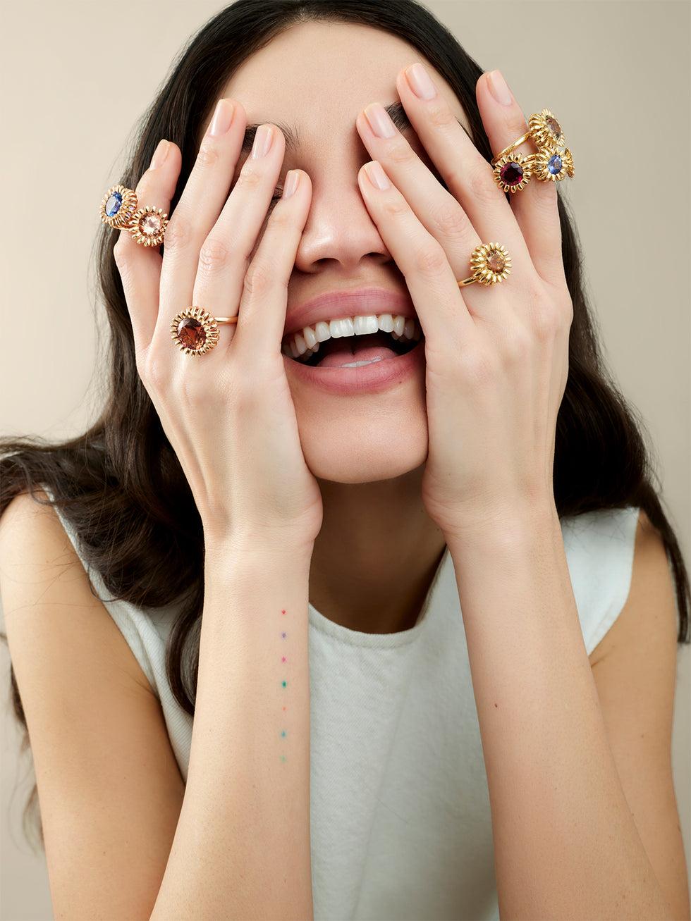 Selim Mouzannar Poppy BagueRhodolite