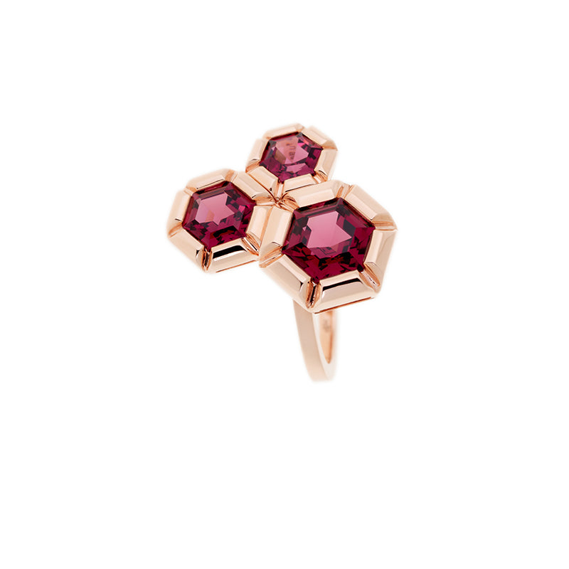 selim mouzannar Rose de France BagueRhodolites