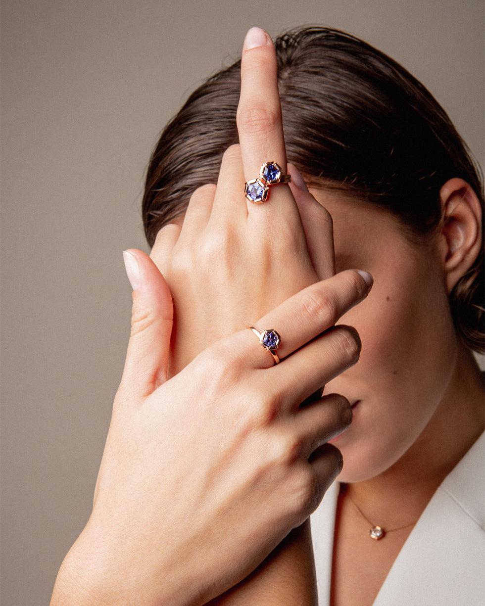 Selim Mouzannar Rose De France BagueTanzanite