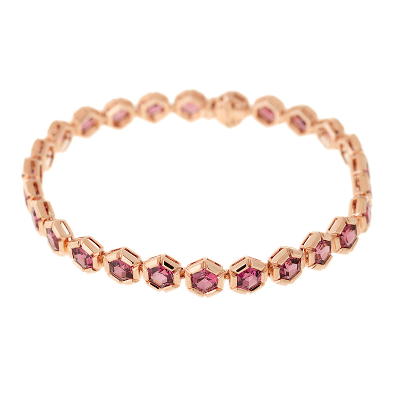 selim mouzannar Rose de France BraceletRhodolites