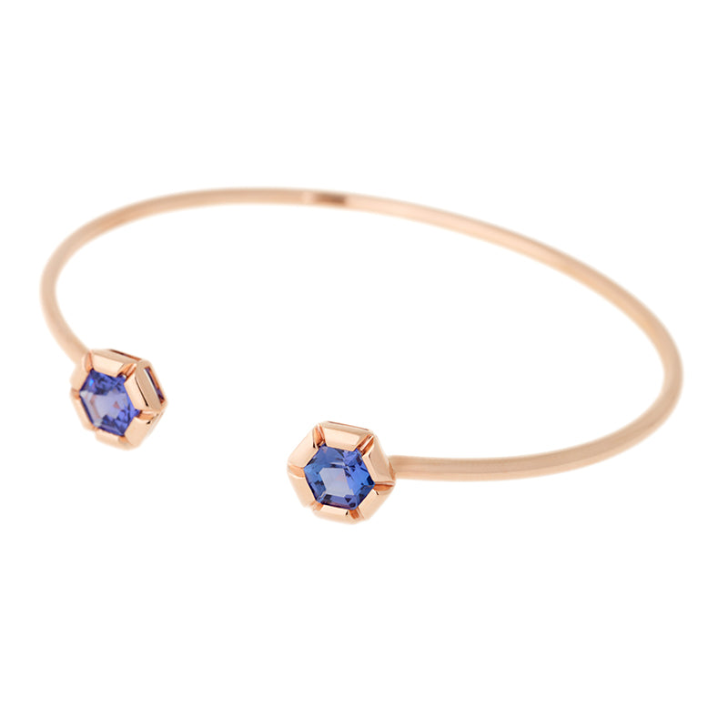 selim mouzannar Rose de France BraceletTanzanites