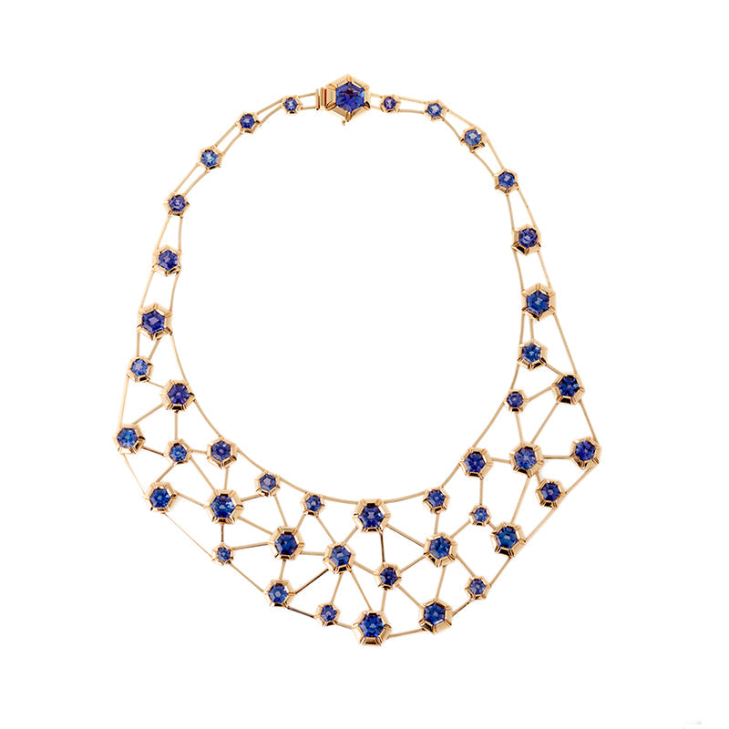 selim mouzannar Rose de France CollierTanzanites