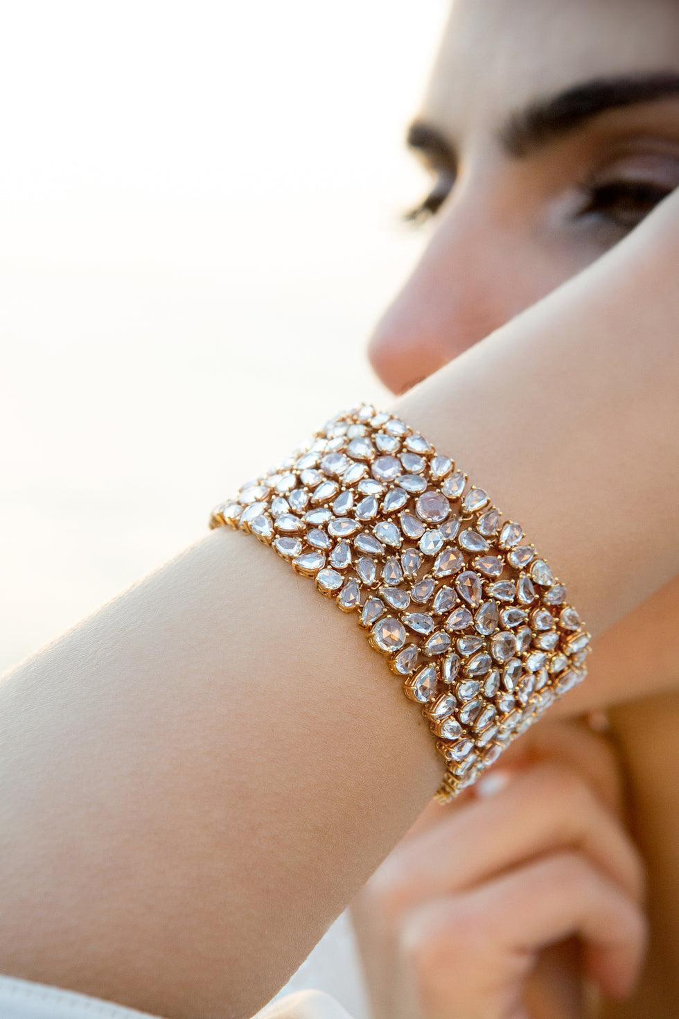 Selim Mouzannar Unique BraceletDiamants - Saphirs