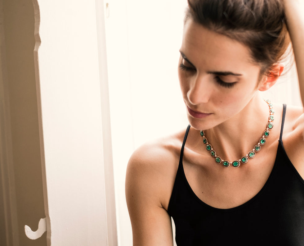 Selim Mouzannar Unique CollierEmeraudes - Diamants