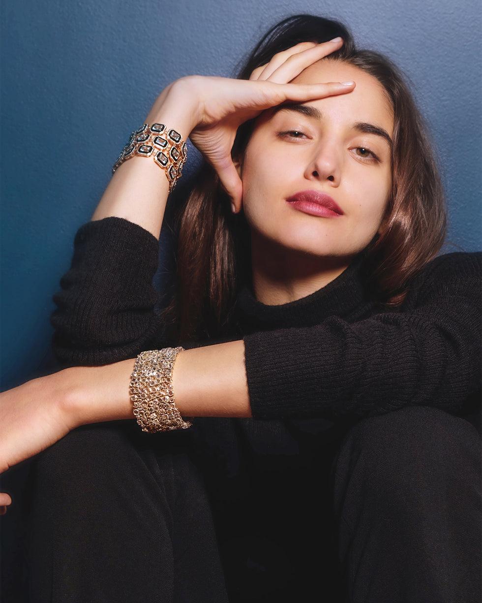 Selim Mouzannar Unique Bracelet NoirAigue-Marine - Diamants