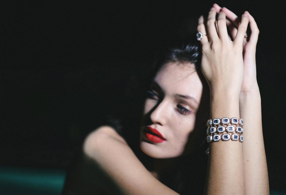 Selim Mouzannar Unique BraceletAigues-Marines - Diamants