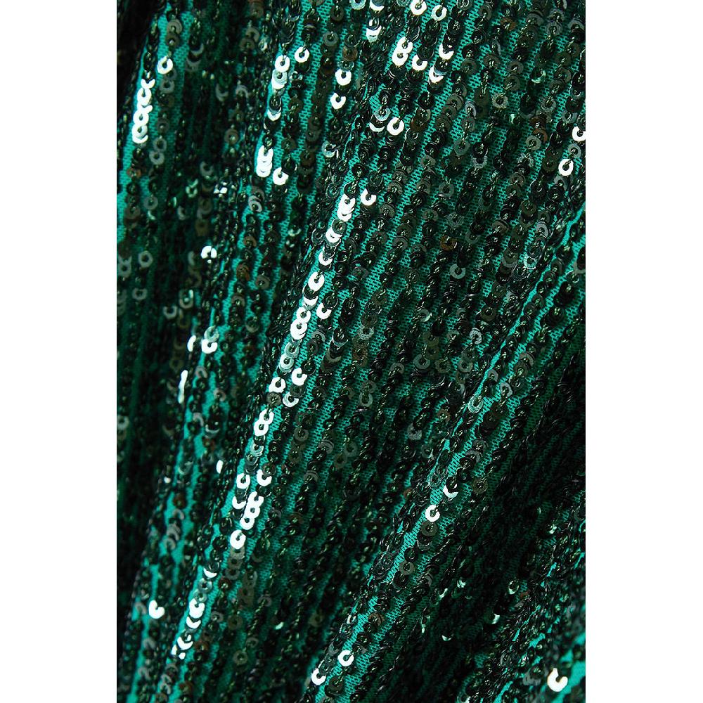 Semsem Crystal Embellished Sequin Stretch-Tulle Top